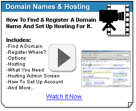 Domain Names and Hosting Free Video Tutorials